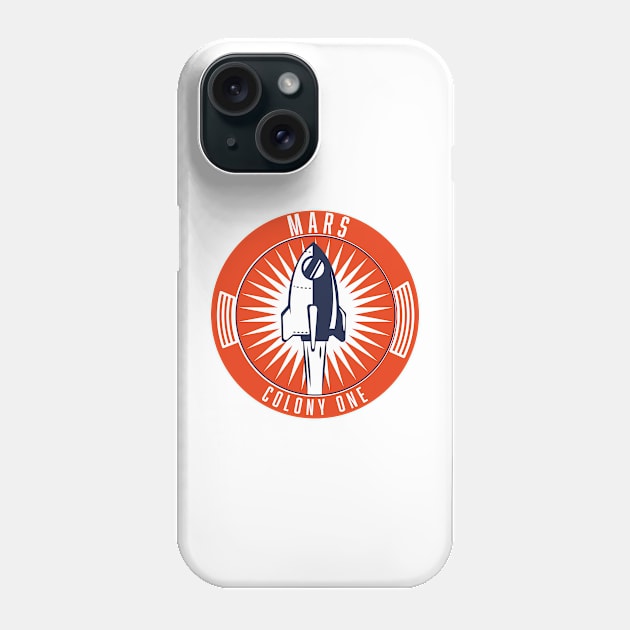 Mars Colony One logo Phone Case by nickemporium1