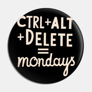 Delete monday Pin