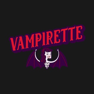 Vampirette Female Vampire Halloween Design T-Shirt