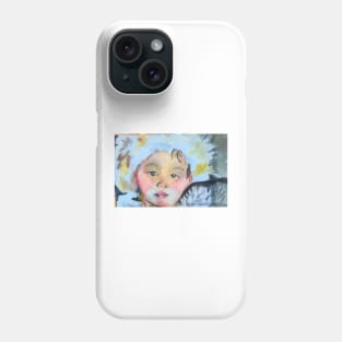 Forlorn child hood in Winter Phone Case