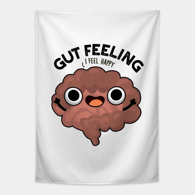 Gut Feeling Cute Anatomy Intestine Pun Tapestry by punnybone