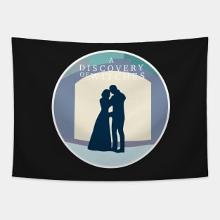 Diana and Matthew silhouette (ADOW) Tapestry