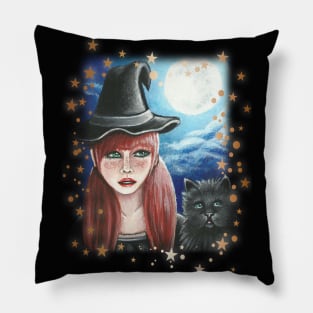 Green-Eyed Companions Pillow