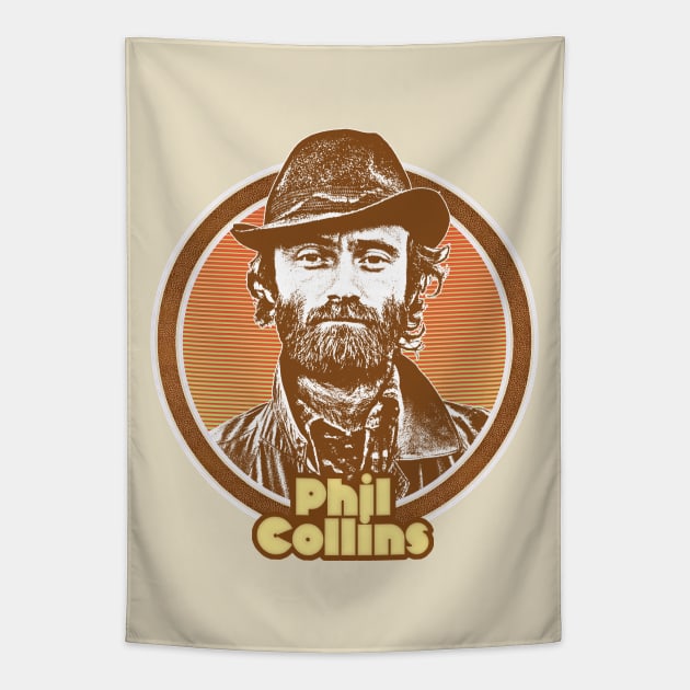 Phil Collins /// Retro 80s Fan Design Tapestry by DankFutura