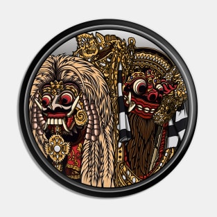 Rangda and Barong Balinese Culture Pin