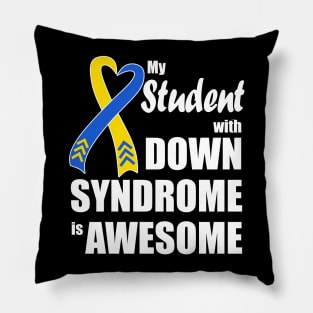 My Student with Down Syndrome is Awesome Pillow