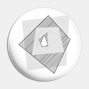 Abstract geometrical tunnel Pin