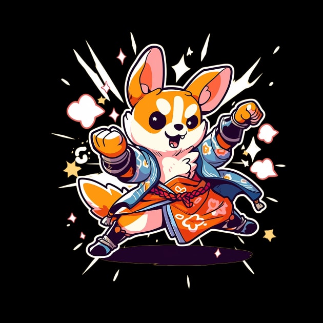 karate dog by piratesnow