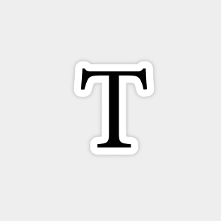 Tau Greek Letter Magnet