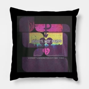 Hearts Not Parts Pillow