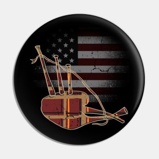 BAGPIPE AMERICA Pin