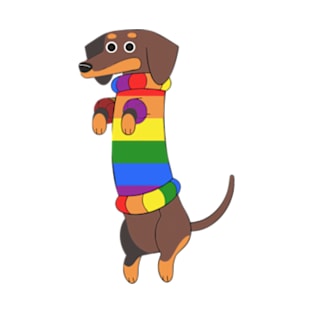 Dachshund Pride - Pride Flag T-Shirt