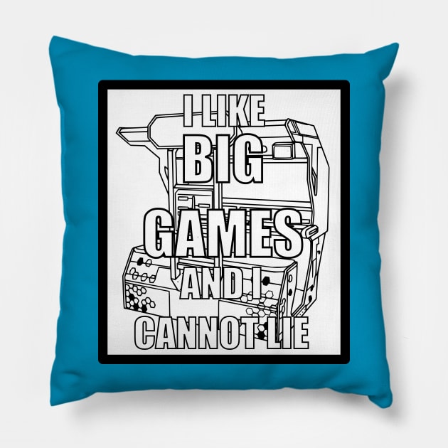 I like Big Games And I Cannot Lie Alternate Pillow by arcadeheroes
