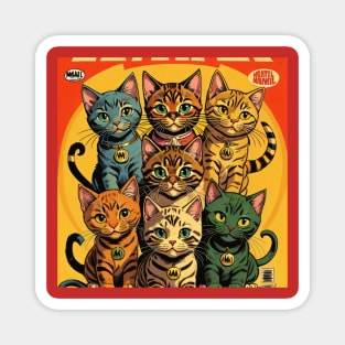 Comic little cats Magnet