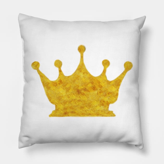 Golden Crown Pillow by Manitarka