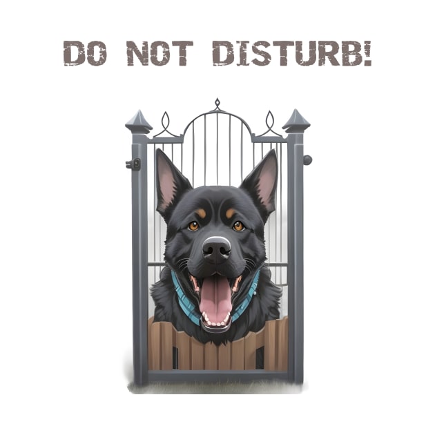 Do not disturb, fierce dog inside by Double You Store