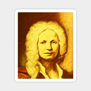 Antonio Vivaldi Golden Portrait | Antonio Vivaldi Artwork 9 Magnet