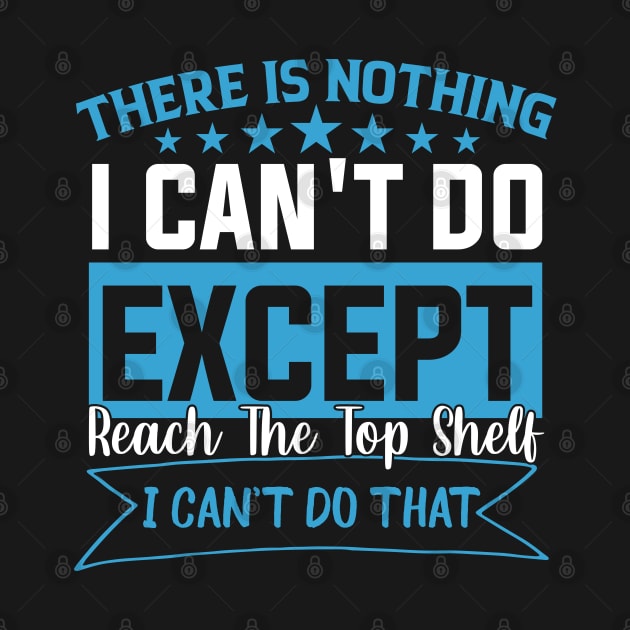 There Is Nothing Except Reach The Top Shelf sarcastic saying by greatnessprint