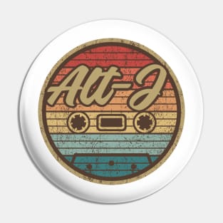 Alt-J Retro Cassette Retro Circle Pin