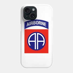 82d Airborne Patch Insignia - Full Chest Phone Case