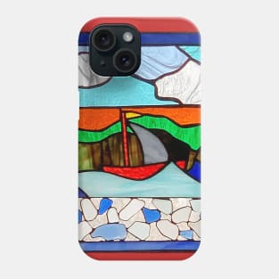 Stained glass boat Phone Case