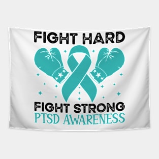 Fight Hard Fight Strong PTSD Awareness Tapestry