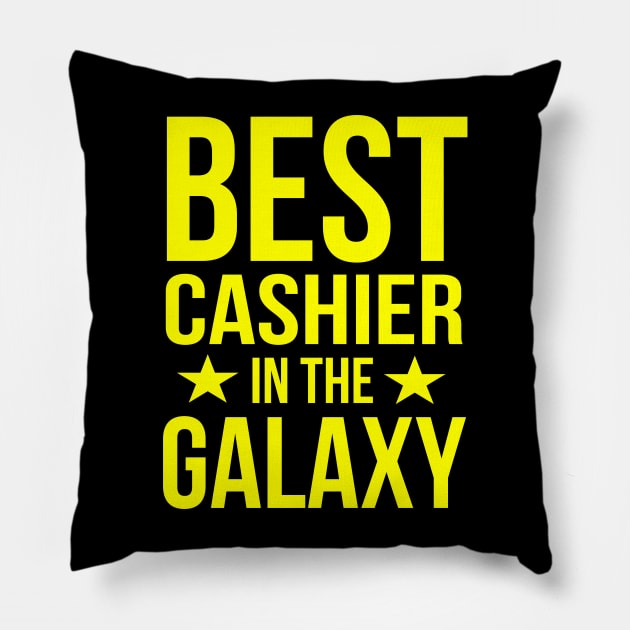 Best cashier in the galaxy Pillow by cypryanus