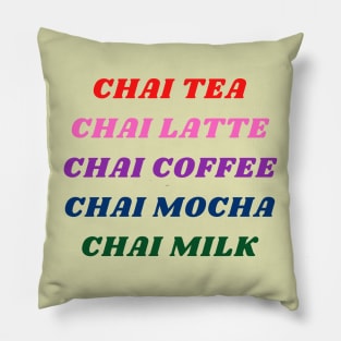 Chai Beverages Pillow