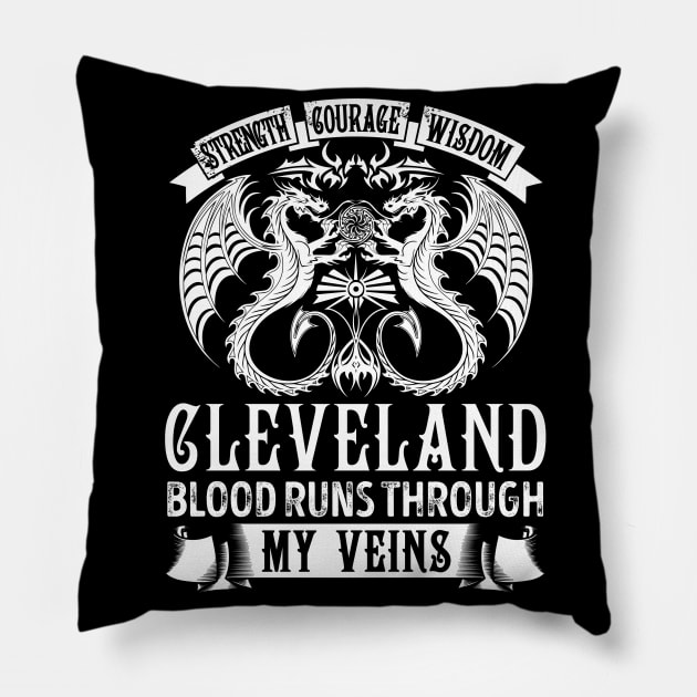 CLEVELAND Pillow by Kallamor