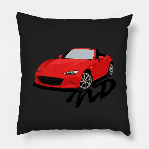 Miata ND Pillow by AutomotiveArt