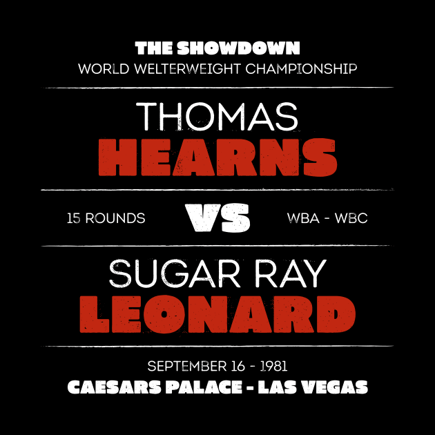 Hearns vs. Leonard by attadesign