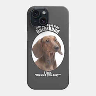 Lucky Dachshund Phone Case