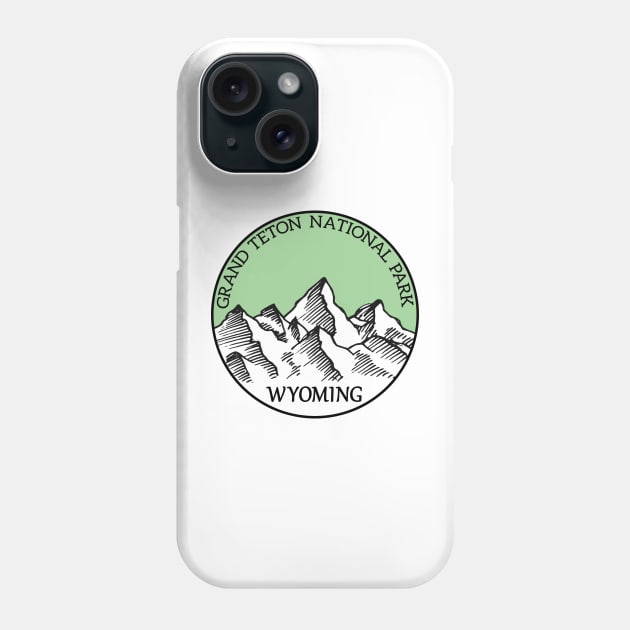 GRAND TETON NATIONAL PARK WYOMING TETONS Phone Case by TravelTime