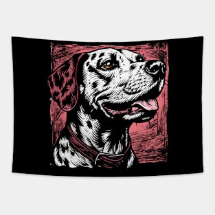 Retro Art Dalmatian dog Dog Lover Tapestry