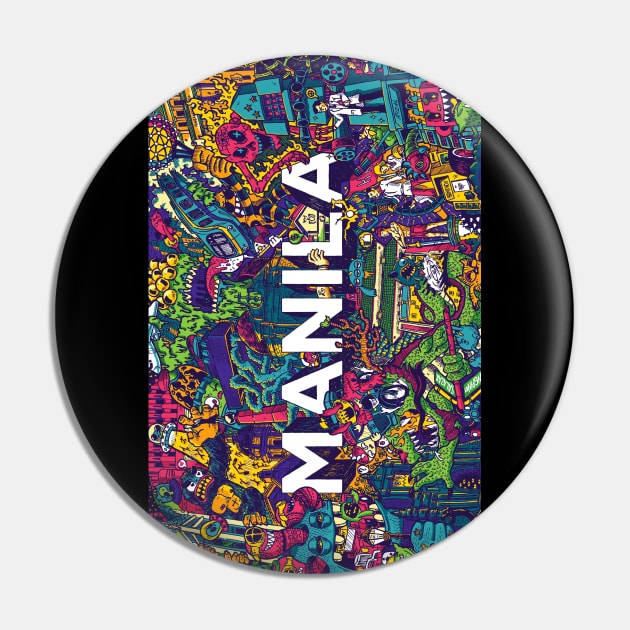 Manila Invade (vertical) by Lei Melendres Pin by Lei Melendres