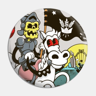 Death - Mystical Medleys - Vintage Cartoon Tarot (White) Pin