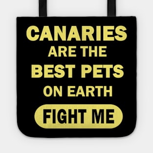 Canary bird pet men boys bird Tote