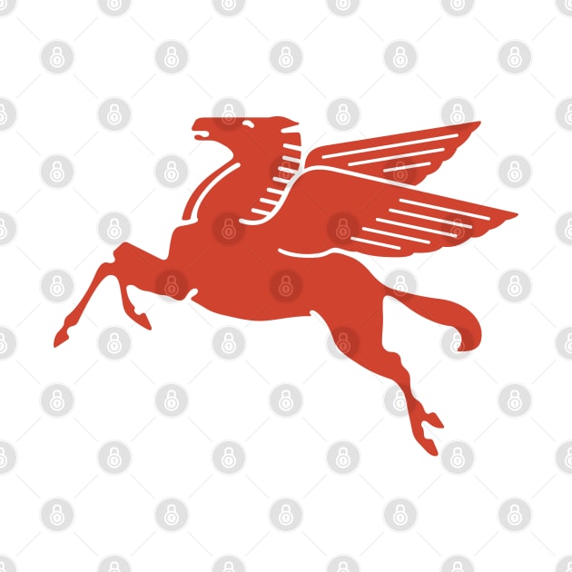 Pegasus winged horse by retropetrol