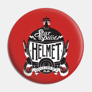 Star Pilot Helmet. Exciting Space Adventure for Movies & Comic fans with Rockets and Phasers. Pin