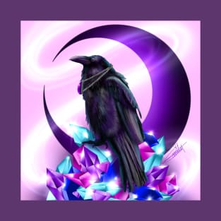 Raven with Crystals T-Shirt