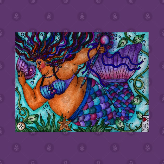 African Goddess Mermaid by Kat Loves Chocolate