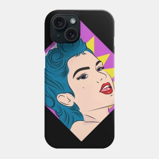 Diseño original de dama de los años 50s estilo arte pop Phone Case