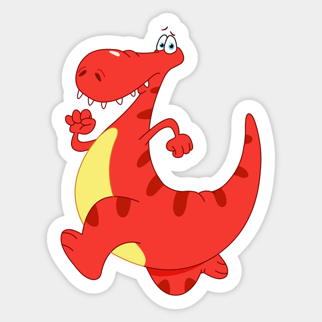 Dino Running Sticker - Dino Running Cute - Discover & Share GIFs