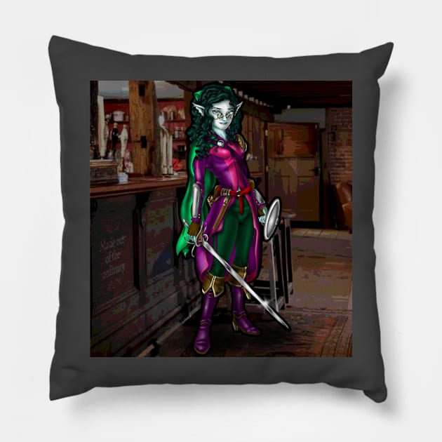 Elf Bard Pillow by Oswald's Oddities