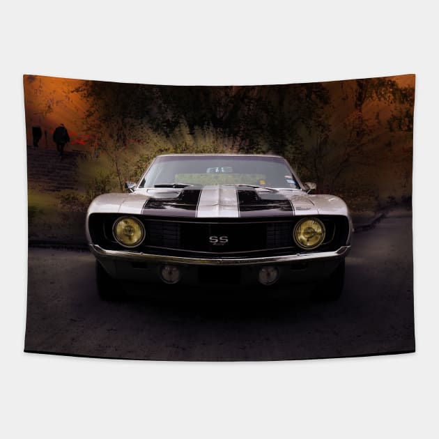 1969 Camaro SS Tapestry by hottehue