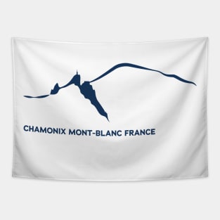 Chamonix Mont blanc and Aiguille du midi leewarddesign Tapestry