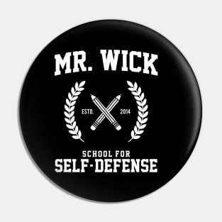 Mr. Wick School for Self-Defense Pin