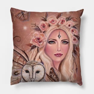 Philantha Fairy art by Renee Lavoie Pillow