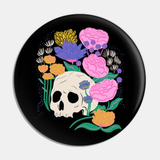 Skull Garden Neon Pin