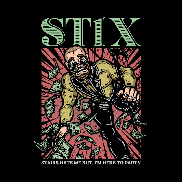 The falling party animal by Stix